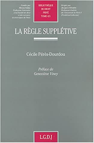 Le règle supplétive