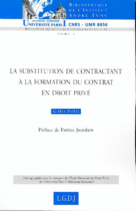 La substitution de contractant à la formation du contrat en droit privé