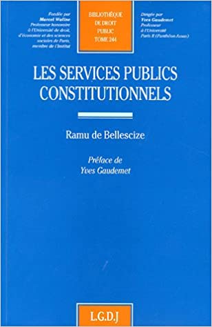 Les services publics constitutionnels. 9782275026046