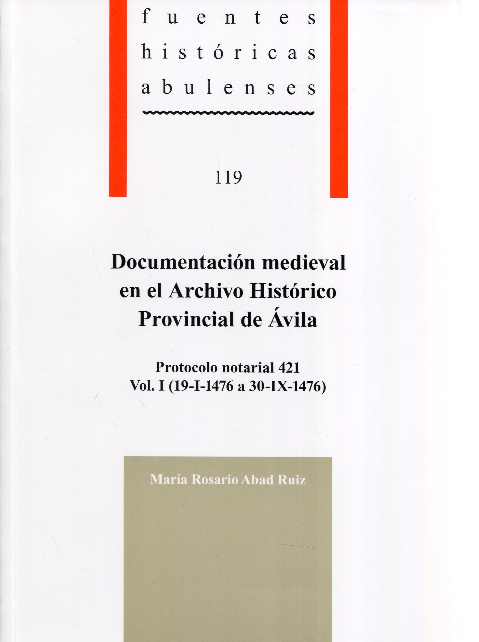 Documentación medieval en el Archivo Histórico Provincial de Ávila