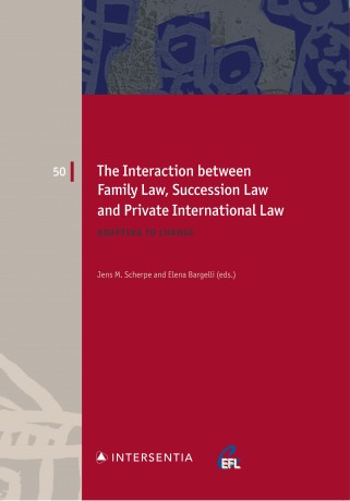 The interaction between family law, succession law and private international law. 9781780689845
