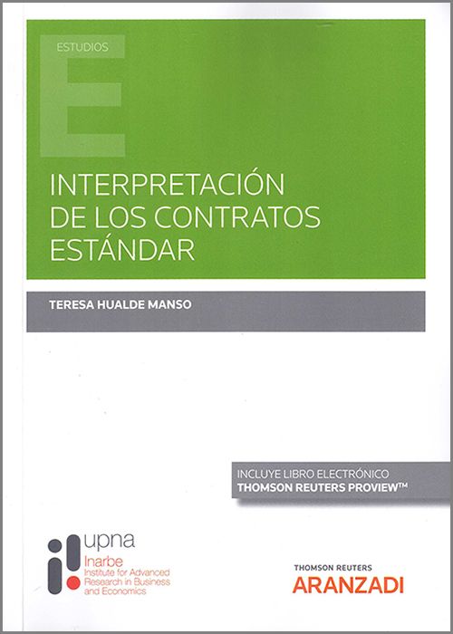 Interpretación de los contratos estándar. 9788413900506