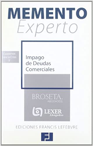 MEMENTO EXPERTO-Impago de deudas comerciales