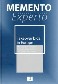 Takeover bids in Europe. 9788496535831