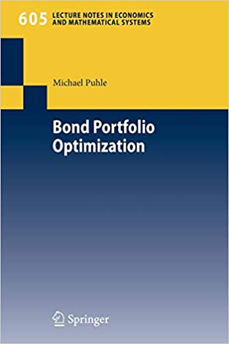 Bond Portfolio optimization. 9783540765929