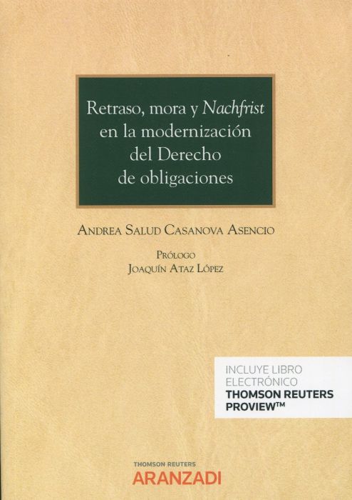 Retraso, mora y Nachfrist en la modernización del Derecho de obligaciones. 9788413905051