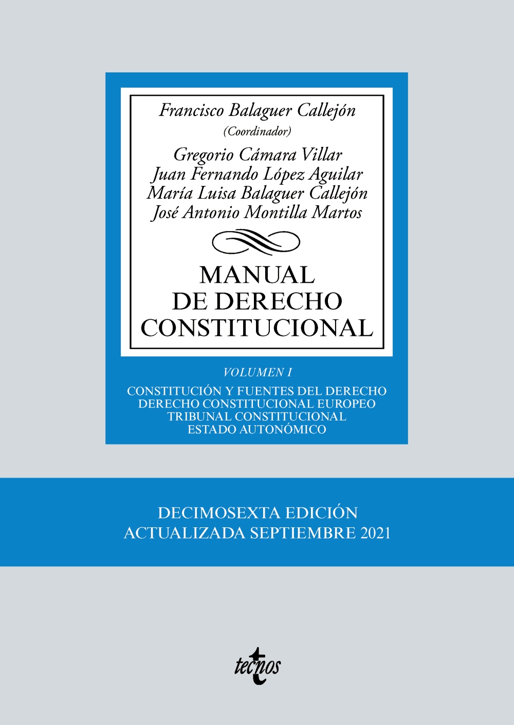 Manual de Derecho constitucional. 9788430982554