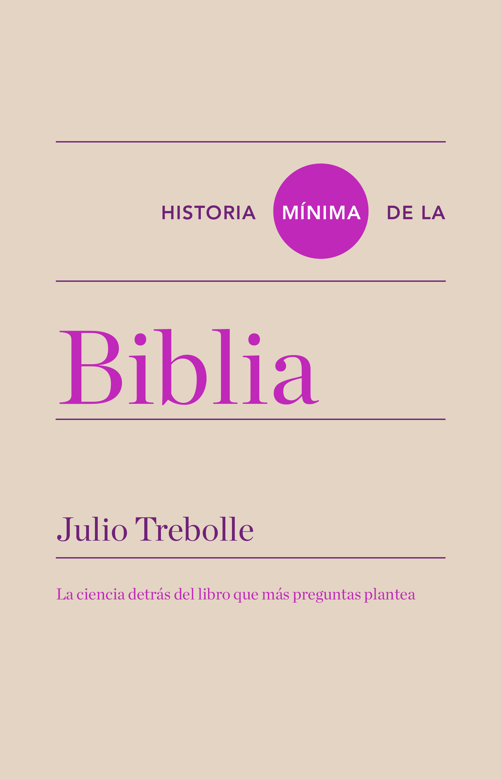 Historia mínima de la Biblia. 9788418895081