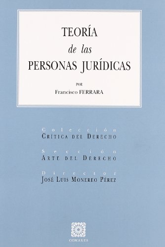 Teoría de las personas jurídicas. 9788498360301