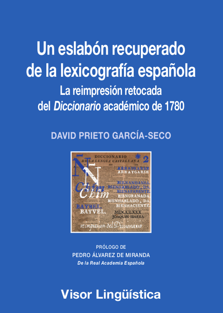 Un eslabón recuperado de la lexicografía española. 9788498956337