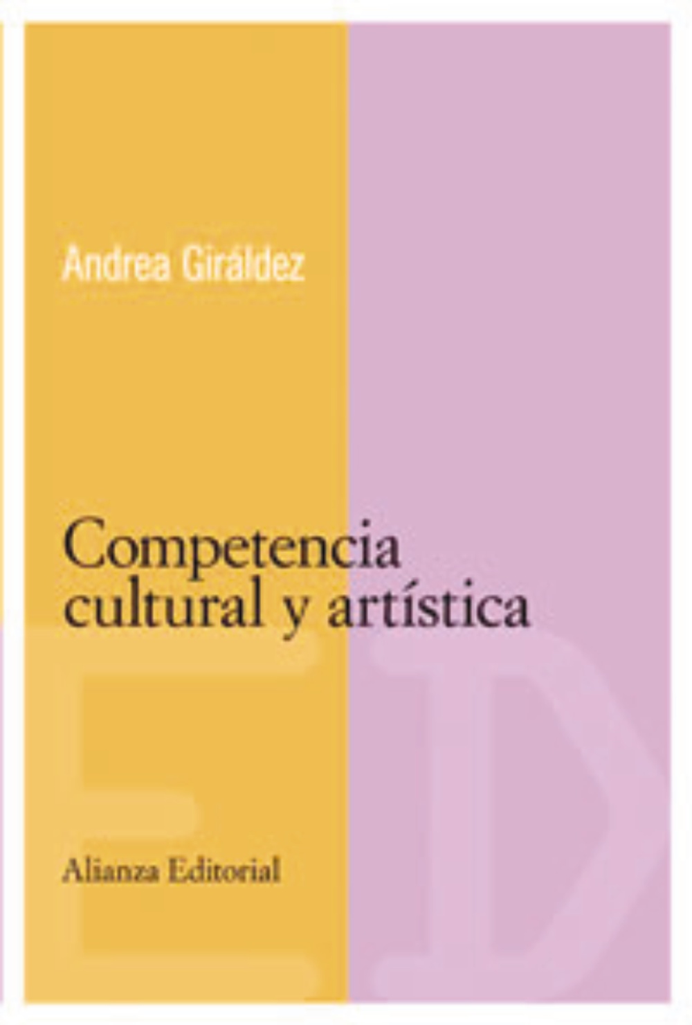 La competencia cultural y artística. 9788420684079