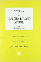 Sistema del Derecho romano actual