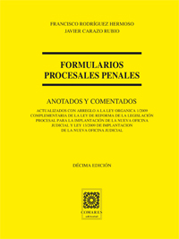 Formularios procesales penales. 9788498367096