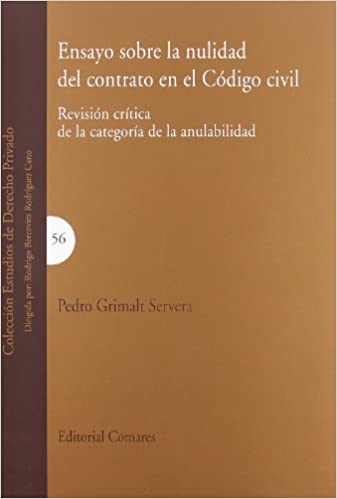 Ensayo sobre la nulidad del contrato en el Código Civil. 9788498363166