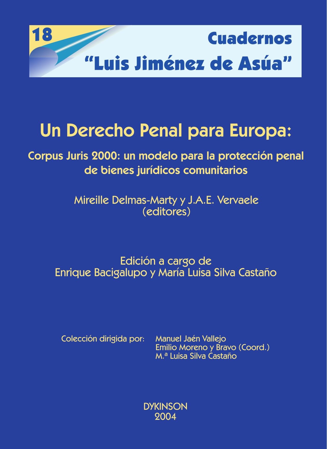Un Derecho Penal para Europa. 9788497723725