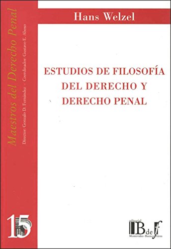 Estudios de filosofía del Derecho y Derecho penal