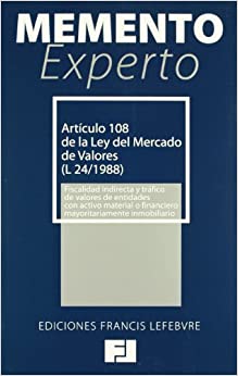 MEMENTO EXPERTO-Artículo 108 de la Ley del Mercado de Valores (L 24/1988)