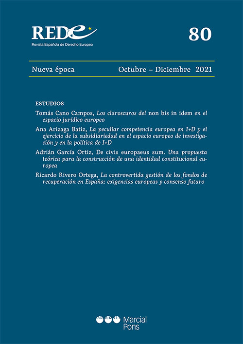 Revista Española de Derecho Europeo, Nº 80, Nueva época Octubre-Diciembre 2021. 101080023