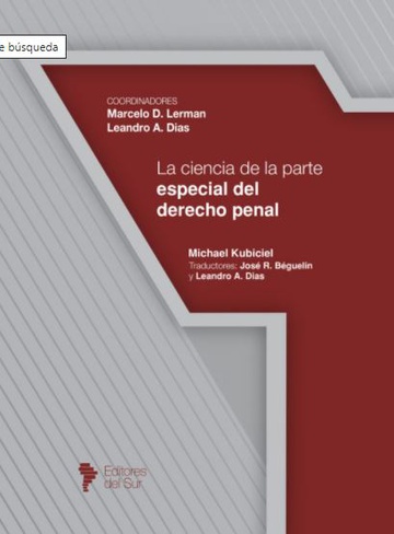 La ciencia de la Parte Especial del Derecho Penal