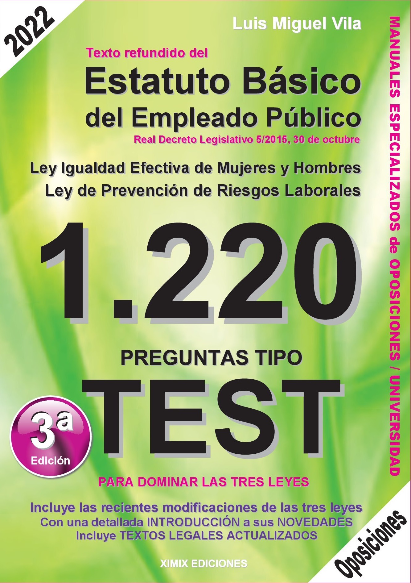 1220 Preguntas Tipo Test. 9788409204038