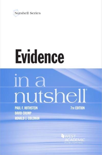 Evidence in a Nutshell. 9781647085681