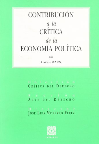 Contribución a la crítica de la economía política