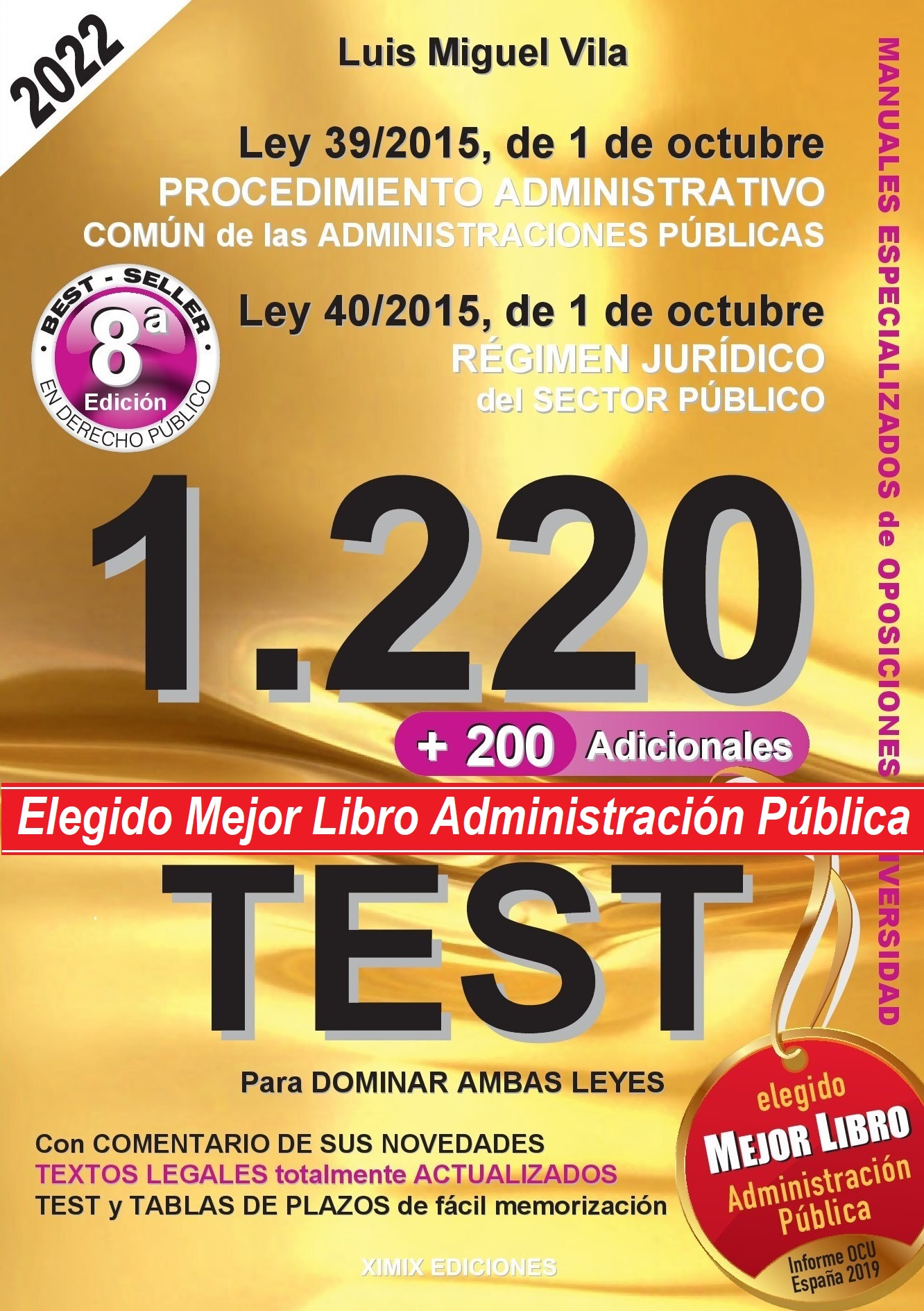 1220 preguntas tipo test. 9788461784769