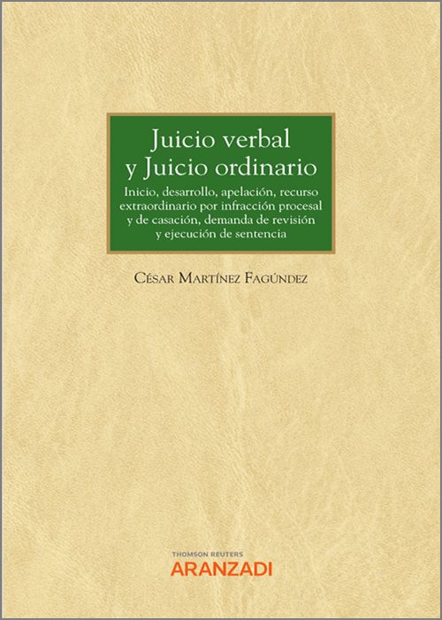 Juicio verbal y juicio ordinario. 9788413916248