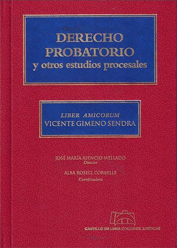 Derecho probatorio y otros estudios procesales