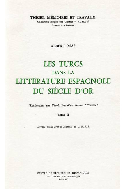 Les turcs dans la littérature spagnole du Siècle d'Or. 100722104