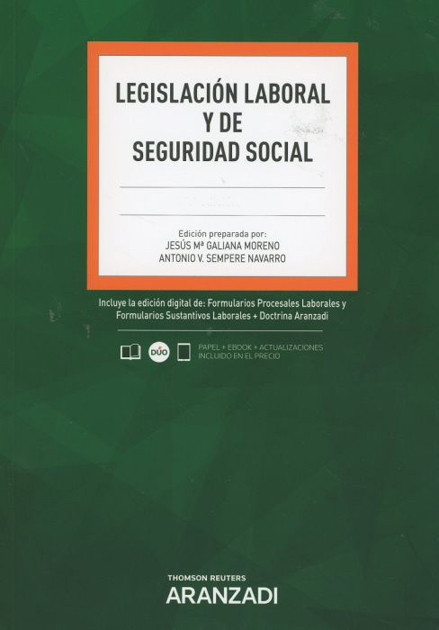 Legislación Laboral y de Seguridad Social . 9788411243865