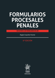 Formularios procesales penales. 9788411306577