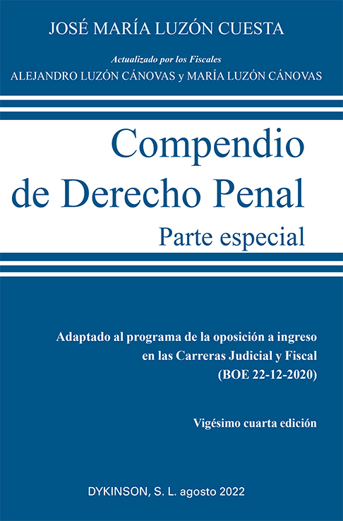 Compendio de Derecho penal. 9788411225052