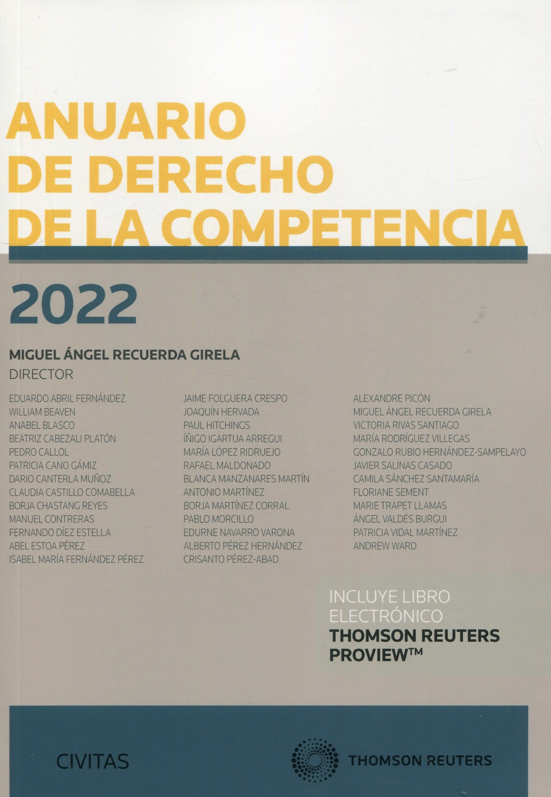 Anuario de Derecho de la Competencia 2022. 9788411256223