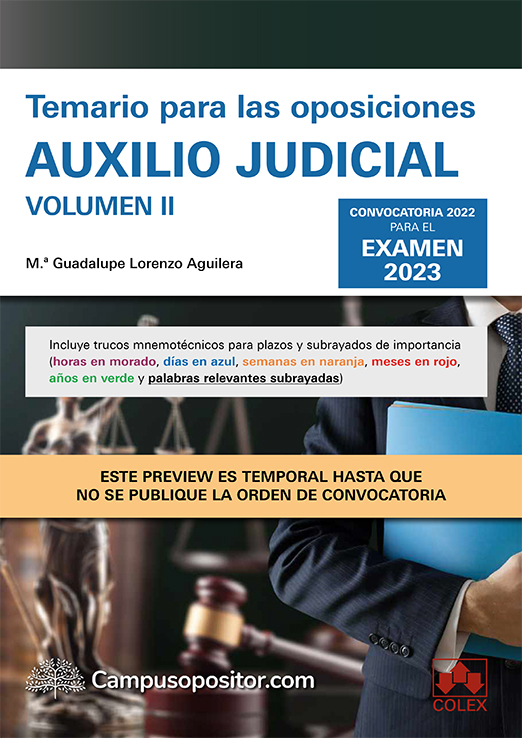 Temario para las oposiciones de Auxilio judicial 2023 . 9788413596945