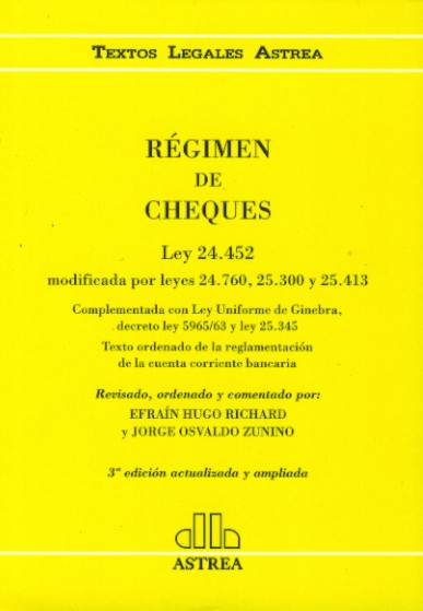 Régimen de cheques