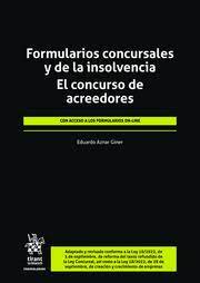 Formularios concursales y de la insolvencia. 9788411478250