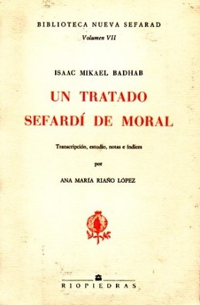 Un Tratado sefardi de moral = Sefer Nehemadin mi-Zahab. 9788472130920
