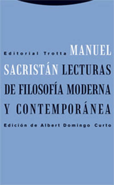 Lecturas de filosofía moderna y contemporánea. 9788481649055