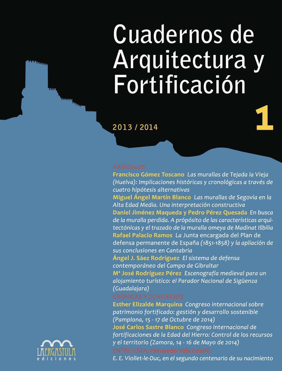 Cuadernos de Arquitectura y Fortificación, Nº 1, año 2013-2014. 9788416242078