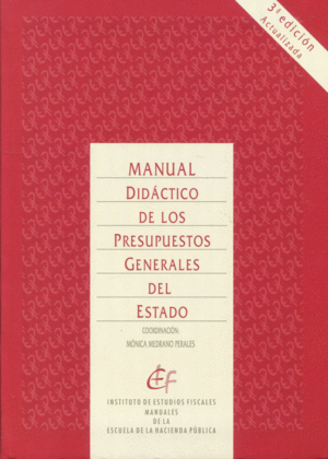 Manual didáctico de los Presupuestos Generales del Estado. 9788480084260