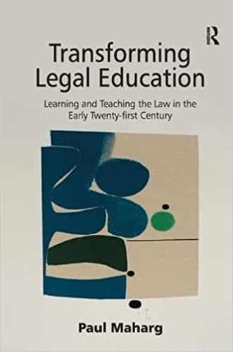 Transforming legal education. 9780754649700