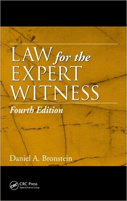 Law for the expert witness. 9781439851562