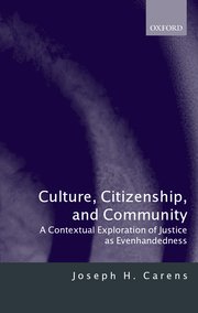 Culture, citizenship, and community. 9780198297680