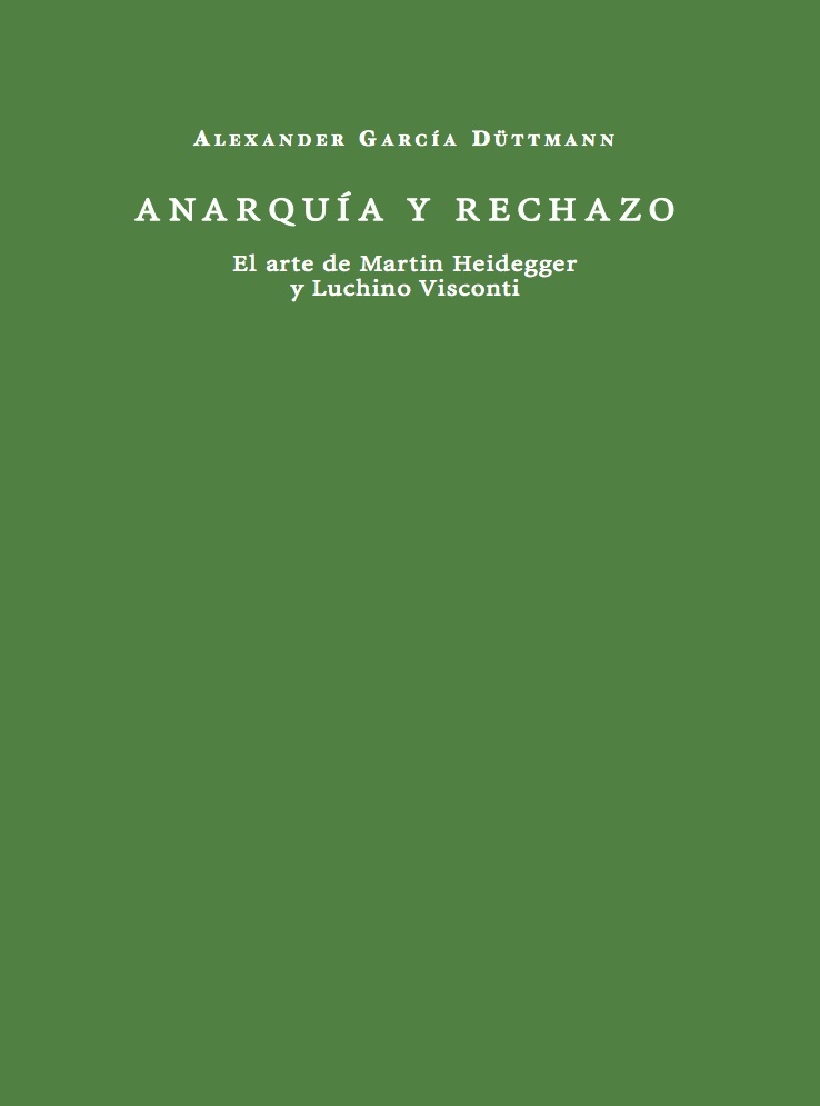 Anarquía y rechazo. 9788412670905