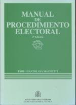 Manual de procedimiento electoral.. 9788481501964