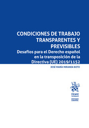 Condiciones de trabajo transparentes y previsibles. 9788411479615