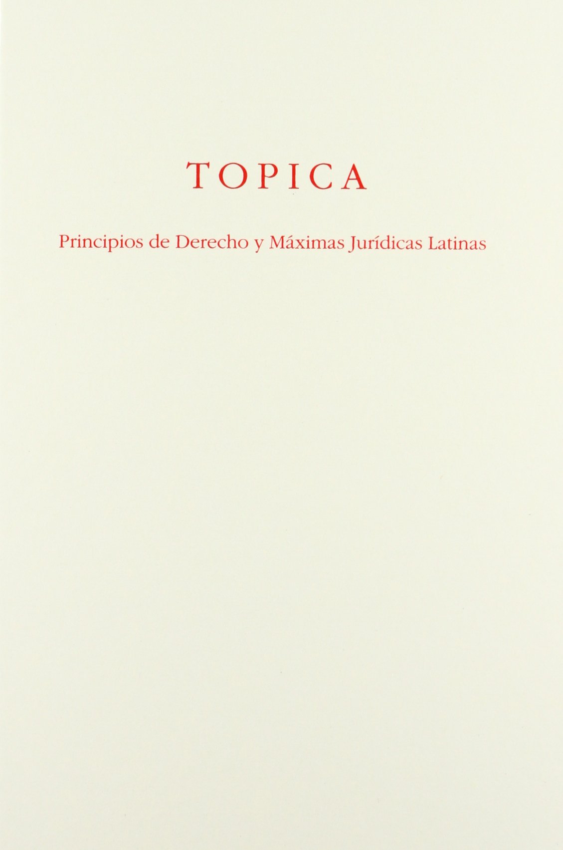Topica. 9788461421244