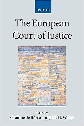 The European Court of Justice. 9780199246014