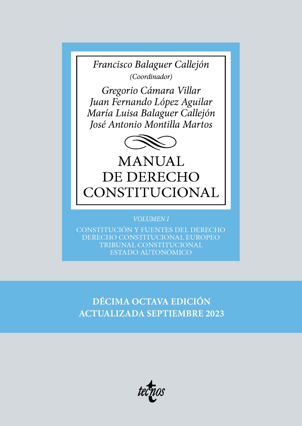 Manual de Derecho Constitucional. 9788430987986